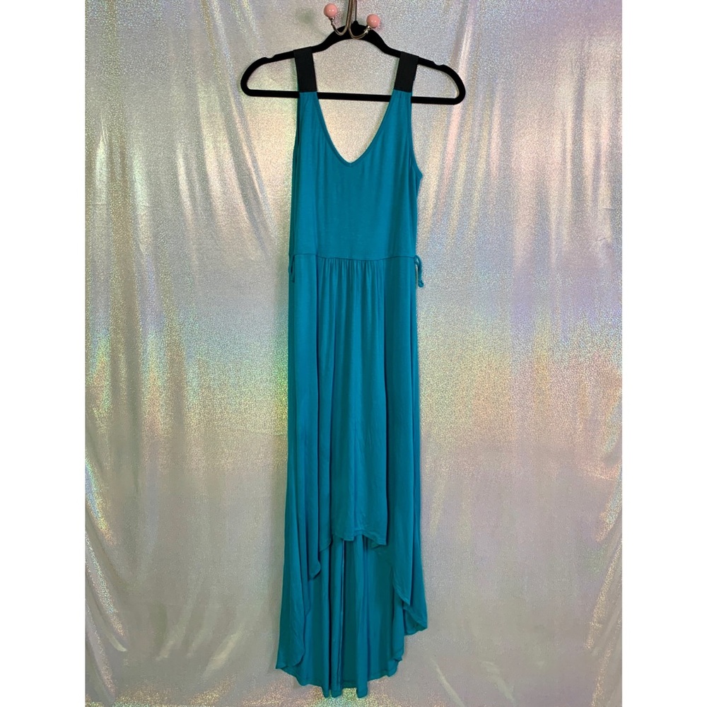 Double Zero | Teal High Low Maxi Dress